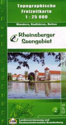 Topographische Wander- & Freizeitkarte „Rheinsberger Seengebiet“