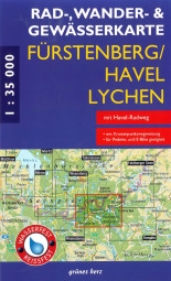 Rad-, Wander- & Gewässerkarte „Fürstenberg/Havel - Lychen“