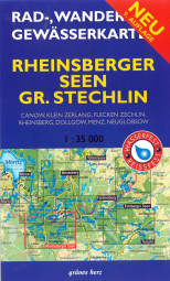 Rad-, Wander- & Gewässerkarte „Rheinsberger Seen - Gr. Stechlin“
